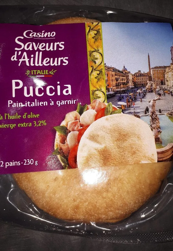 Puccia - Pain italien à garnir - 2 pains