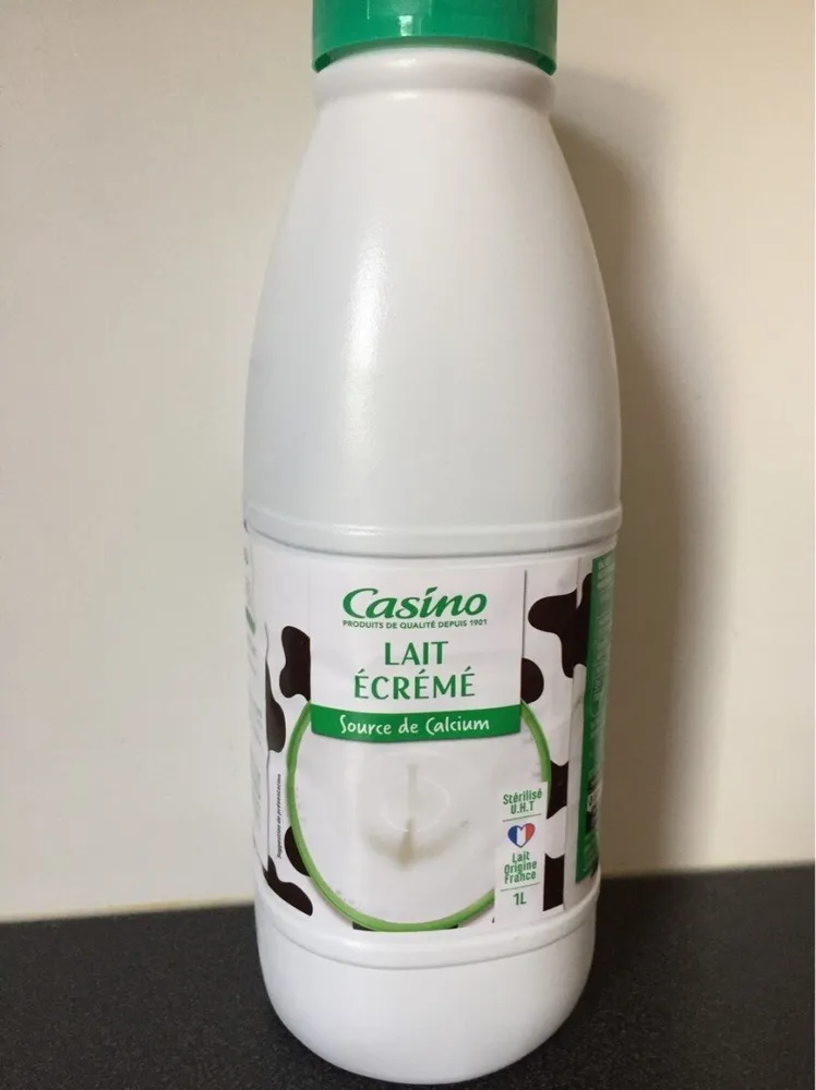 Lait écrémé stérilisé UHT