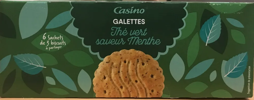 Galettes thé vert saveur menthe