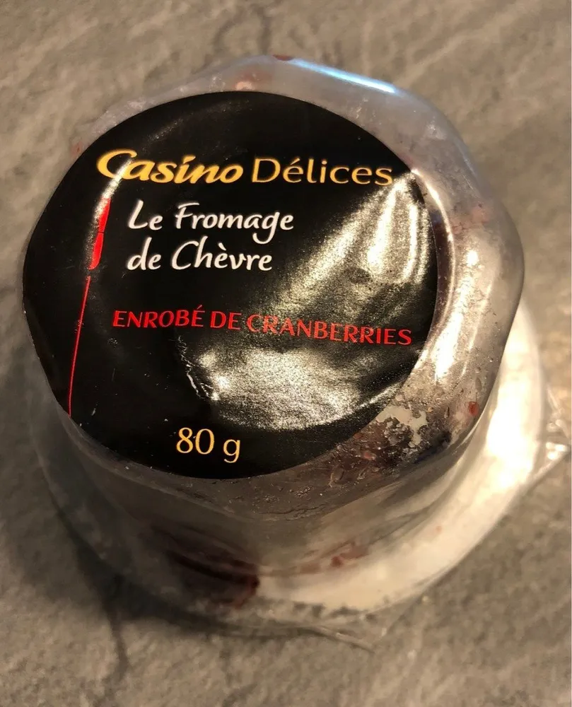 Le Fromage de chèvre enrobé cranberries