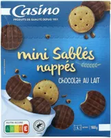 Mini sablés nappés de chocolat au lait