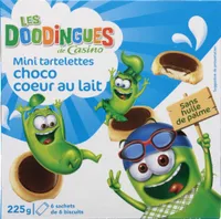 Mini tartelettes choco coeur au lait