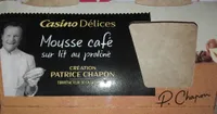 Mousse café sur lit au praliné