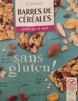 Barre amande fruits secs sans gluten
