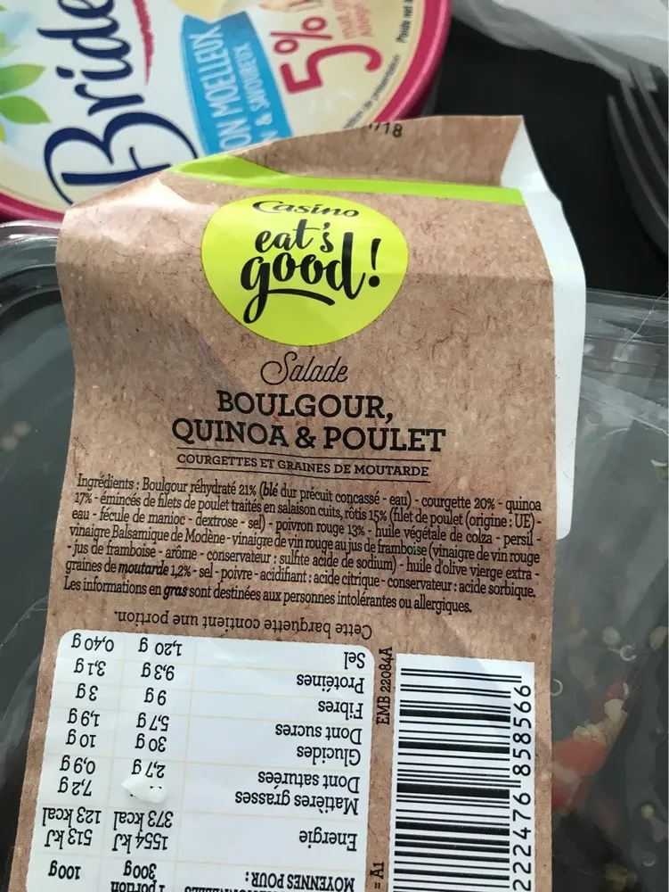 Salade boulgour, quinoa et poulet