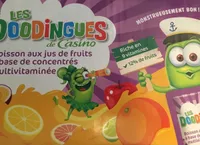 Boissons aux jus de fruits à base de concentrés multivitaminée