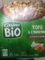 Tofu à l'indienne riz basmati et lentilles