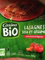 Lasagnes soja et légumes sauce tomate et légumes
