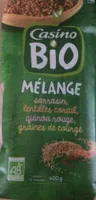Mélange sarrasin, lentilles corail, quinoa rouge, graines de courge
