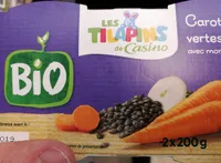 Carottes, lentilles vertes et thym Bio avec morceaux - Dès 12 mois BIO