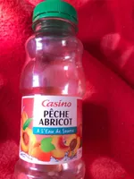 boisson eau de source aromatisée au concentré pêche abricot