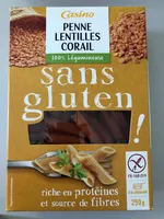Penne lentilles corail