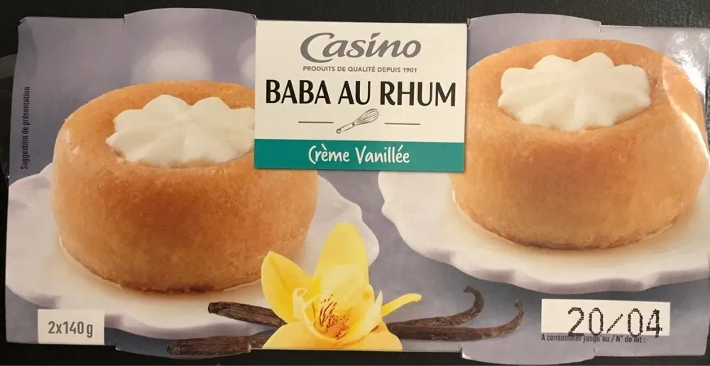Baba au rhum crème vanillée