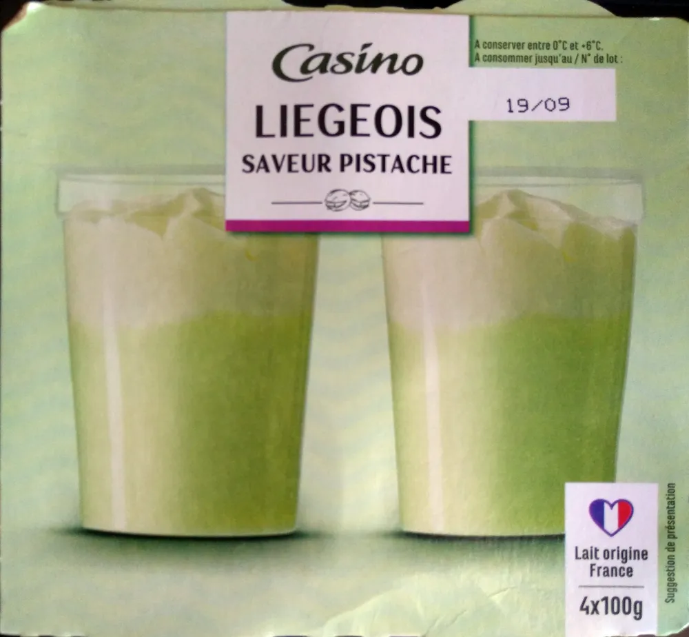 Liégeois Saveur Pistache