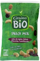 Snack mix Noix de cajou Mûres blanches Cranberries