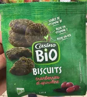 BISCUIT Cranberries et spiruline