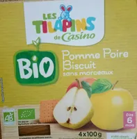 Pomme poire biscuit bio baby