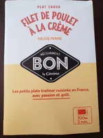 Filet de poulet à la crème et penne mezze penne