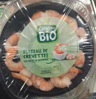Plateau de crevettes avec son pot de mayonnaise