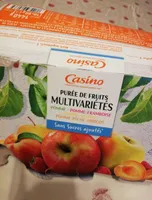Purée de fruits multivariétés Pomme - Pomme-Framboise - Pomme-Banane - Pomme-Pêche-Abricot sans sucres ajoutés