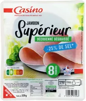 Jambon Supérieur Découenné Dégraissé 25 % de sel