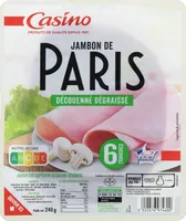 Jambon de Paris Découenné Dégraissé 6 tranches