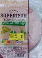 Jambon supérieur 4 fines tranches découenné dégraissé VPF