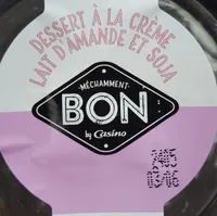 Dessert à la crème lait d'amande et soja