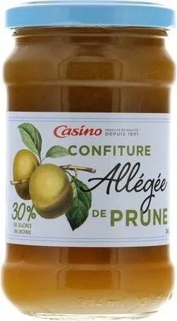Confiture allégée de prune  30% de sucres en moins