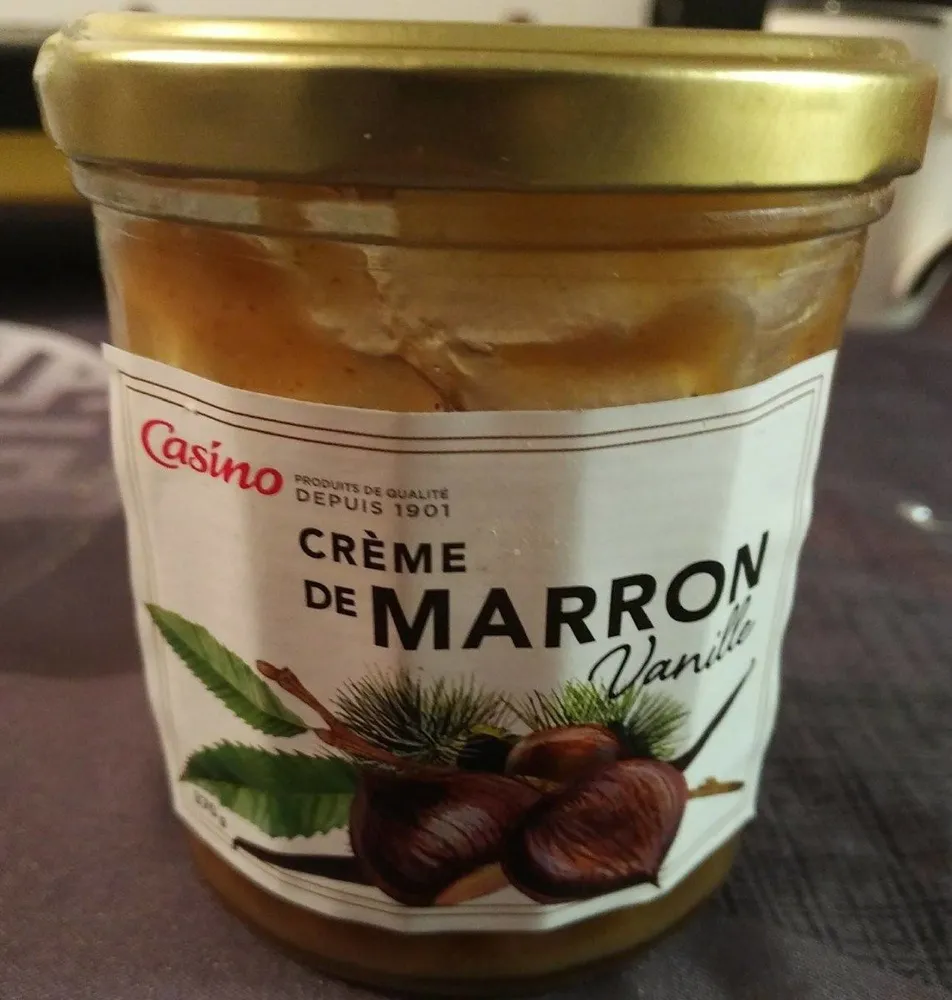 Crème de marrons vanille