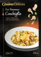 Conchiglie sauce crémeuse aux champignons