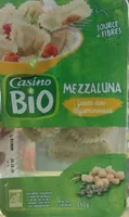 Mezzaluna farce aux légumineuses BIO - Spécialités céréalières à base de semoule de blé dur et de sarrasin avec farce aux légumineuses