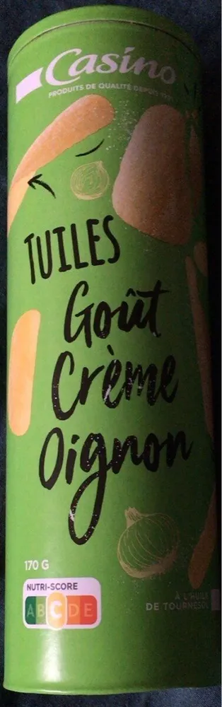 Tuiles goût crème oignon