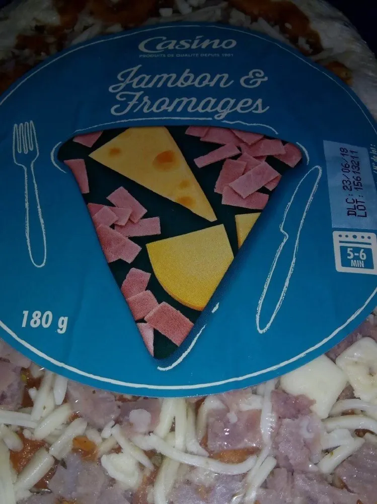 Pizza jambon fromage