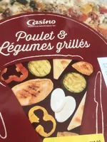 Pizza poulet et légumes grillés