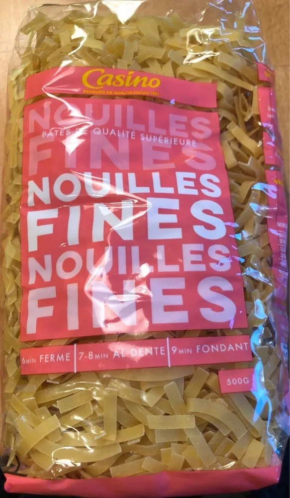 NOUILLES Pâtes de qualité supérieure