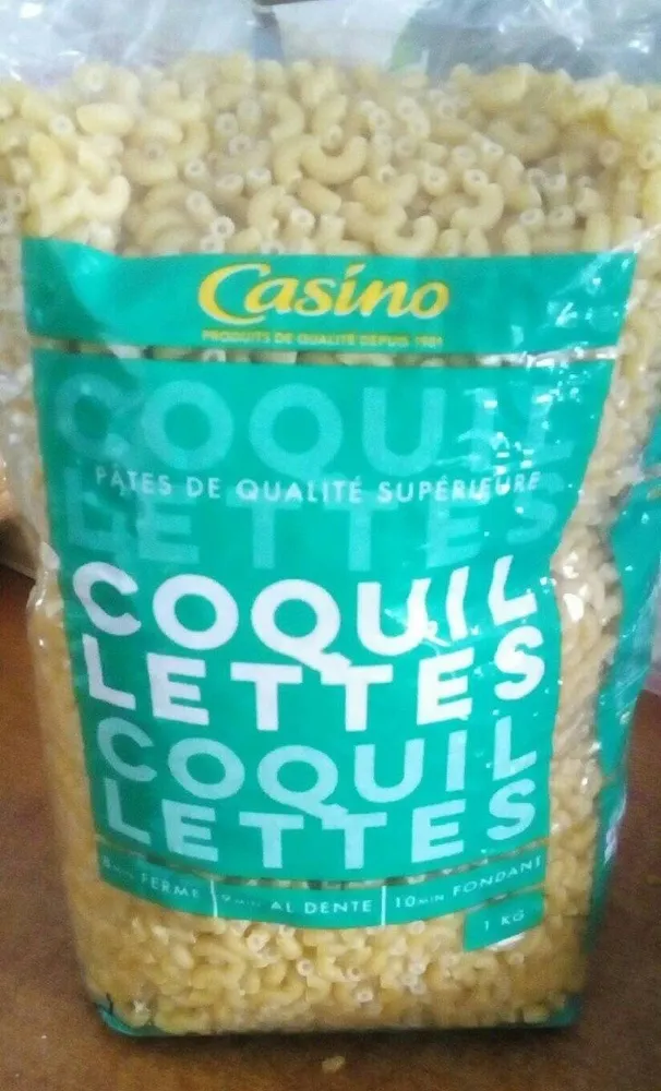 COQUILLETTES Pâtes de qualité supérieure