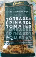Torsades tomate, épinards
