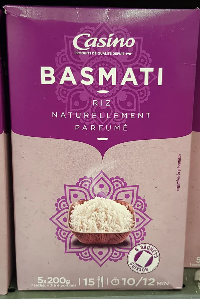 Riz BASMATI EN SACHETS CUISSONS