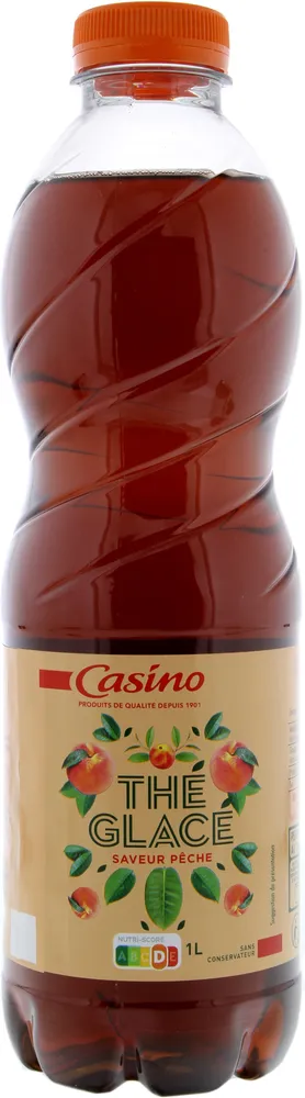Thé glacé saveur pêche