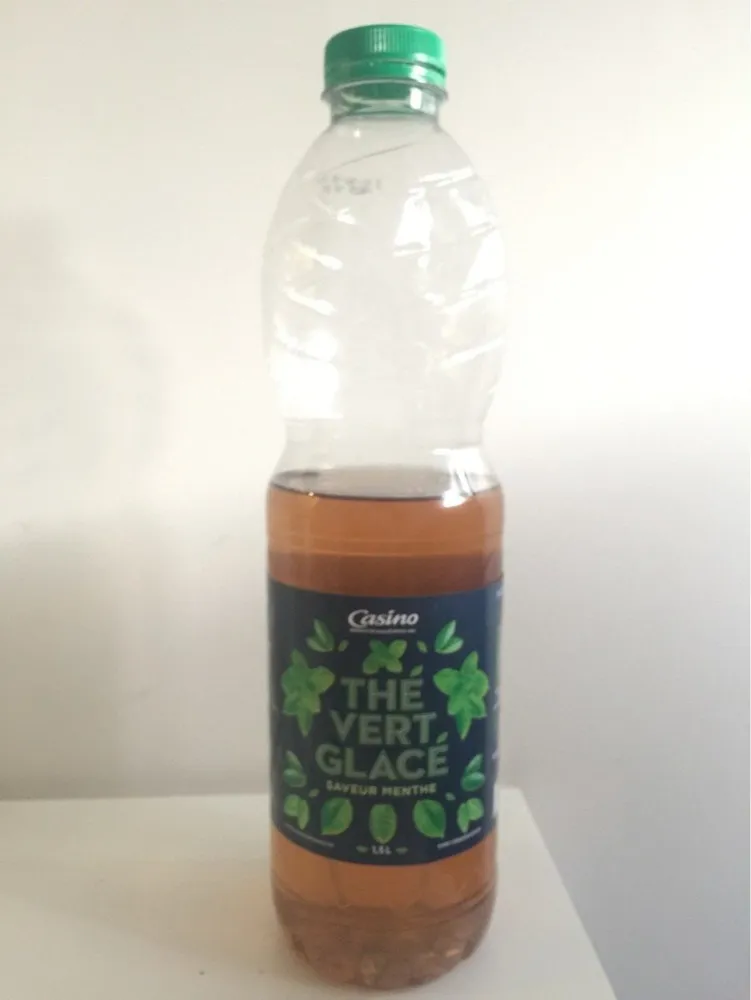 Thé vert glacé ( saveur menthe )