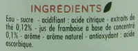 Thé glacé saveur framboise