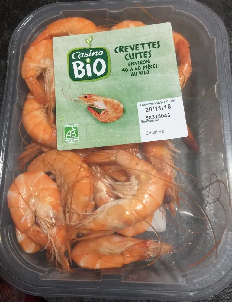 Crevettes cuites
