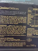 Le Savoureux Cabillaud, légumes du soleil cuisinés, quinoas et boulgour - Sauce à l'huile d'olive (3,4%) et au citron