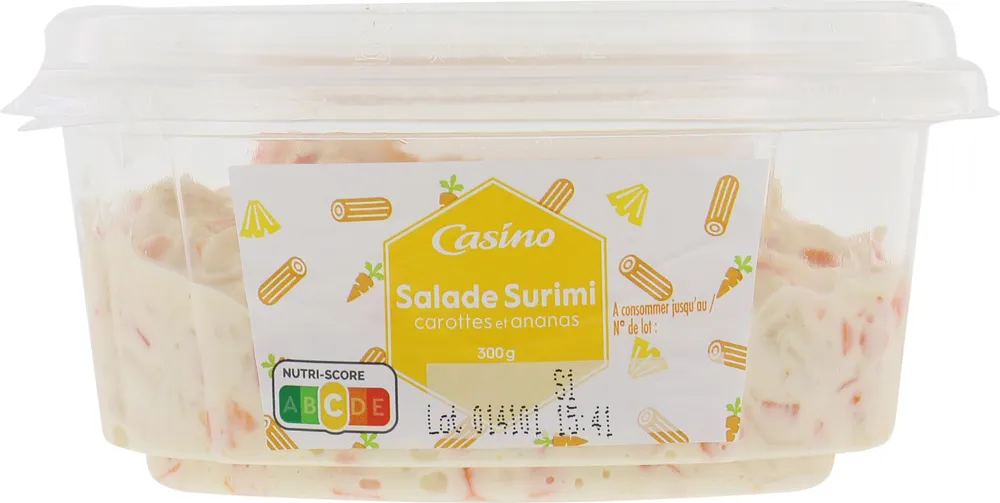 Salade surimi carottes ananas