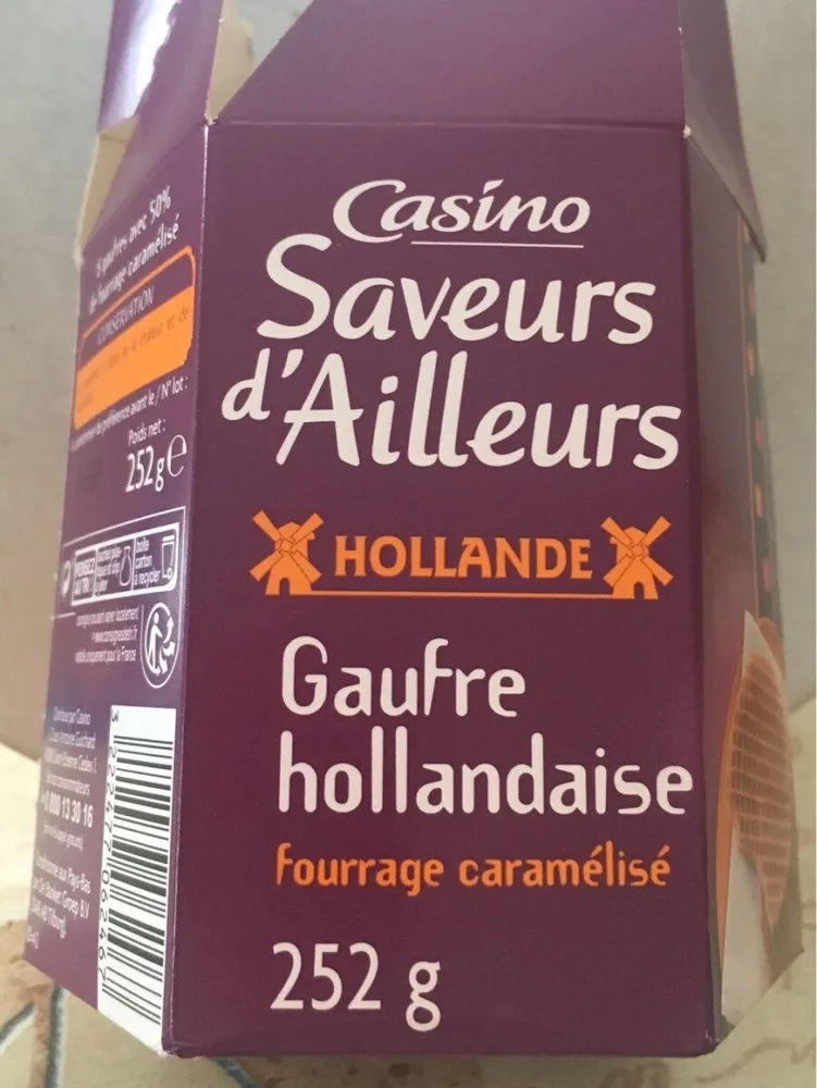 Gaufres Hollandaises fourrage caramélisé