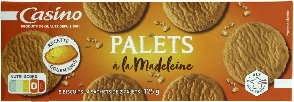 Palets à la madeleine