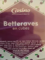 Betteraves en cubes
