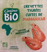 Crevettes tigrées cuites de MADAGASCAR