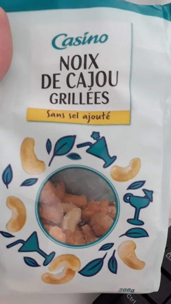 Noix de cajou grillées sans sel ajouté